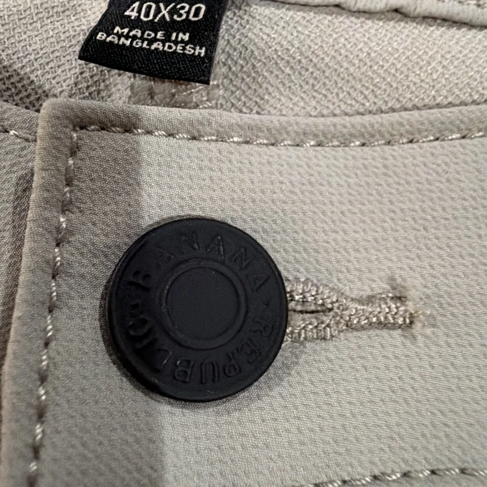 Banana Republic Pants Men's 40x30 Performance Golf Aiden Fit Khaki